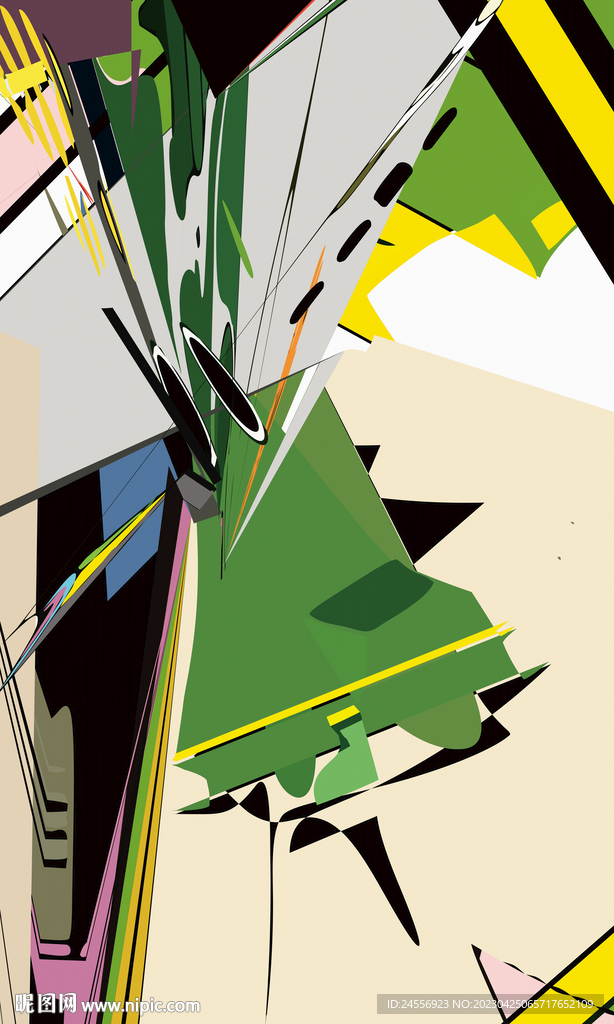 中东色块抽象装饰画