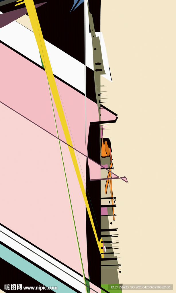 南美抽象装饰画