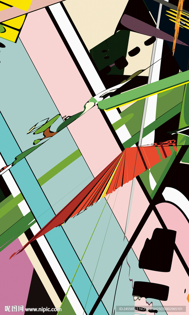 北欧抽象装饰画