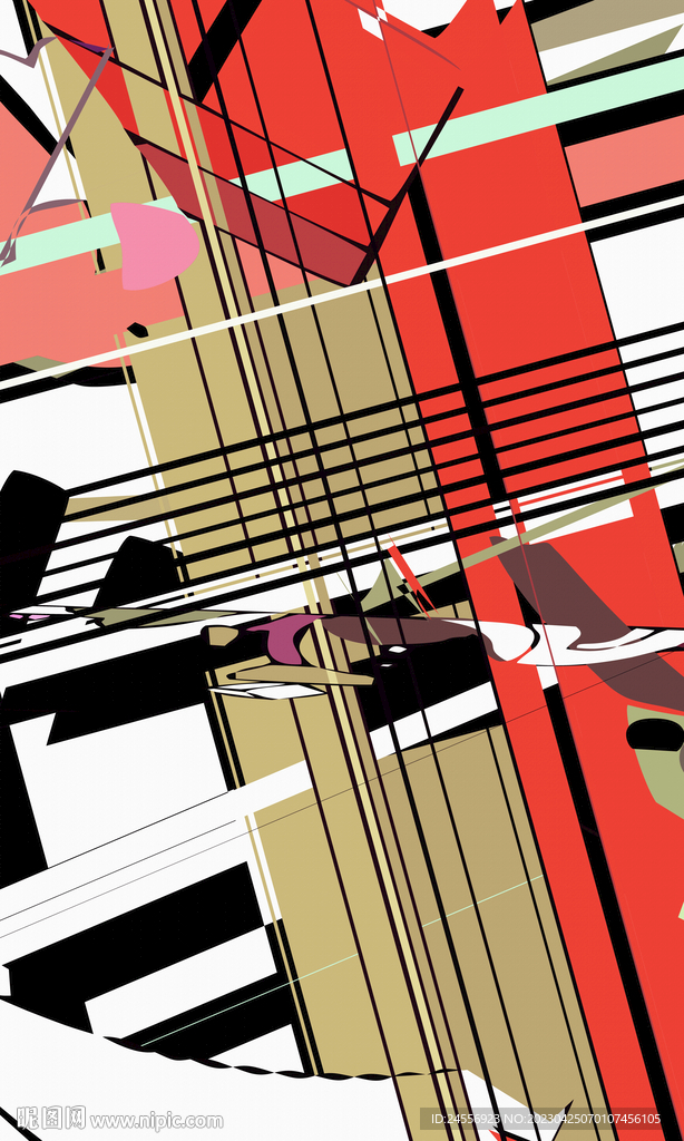 日式抽象装饰画