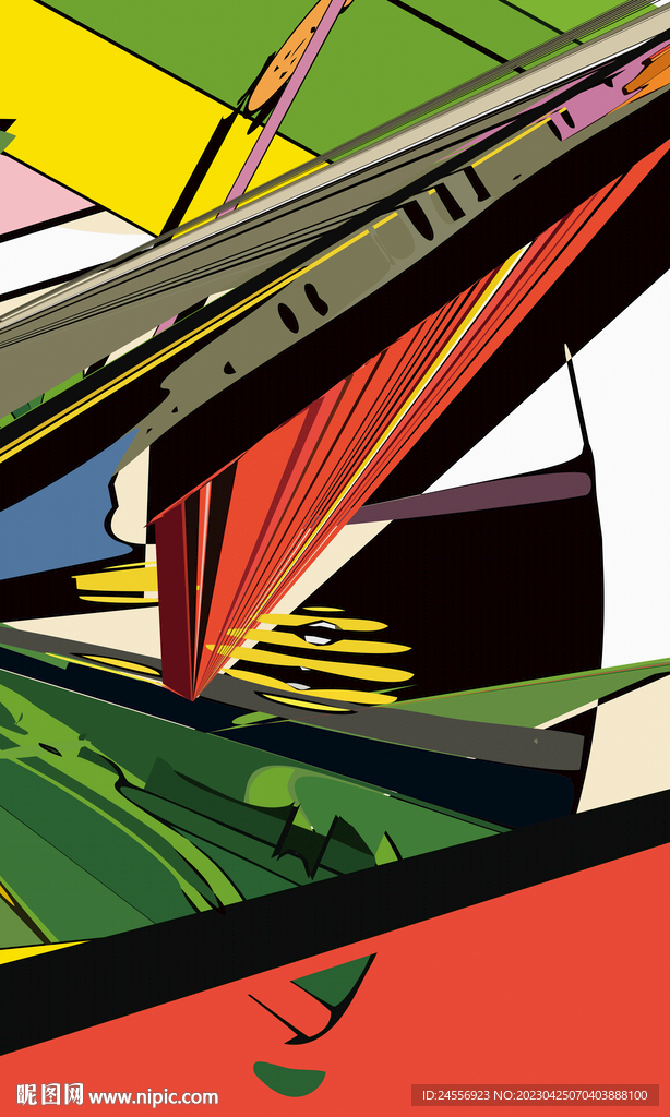 日式抽象装饰画