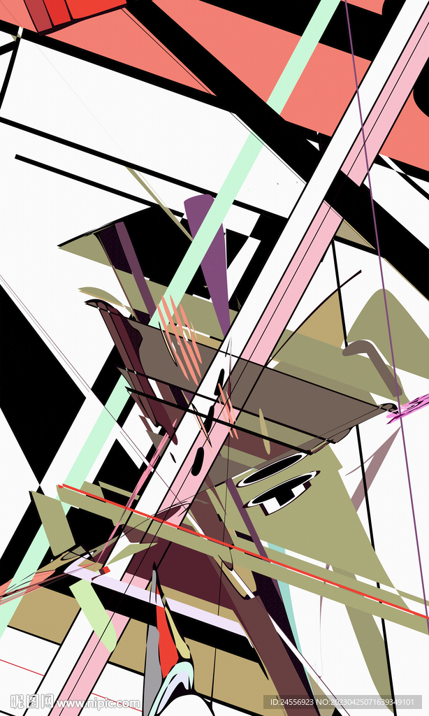 日式抽象装饰画