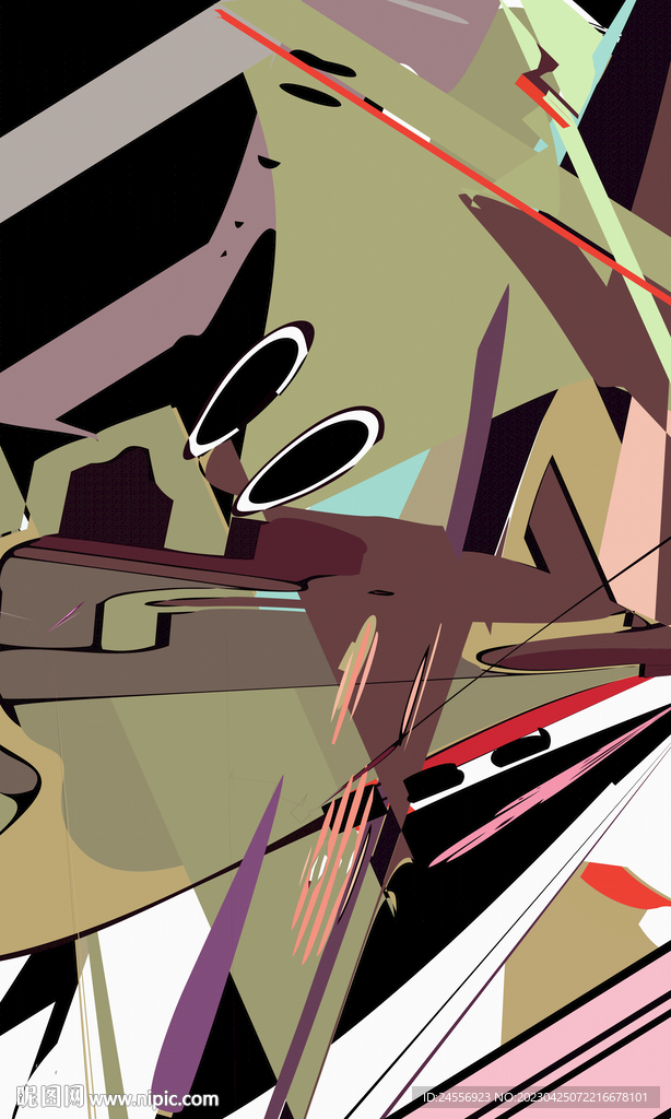 西德抽象装饰画