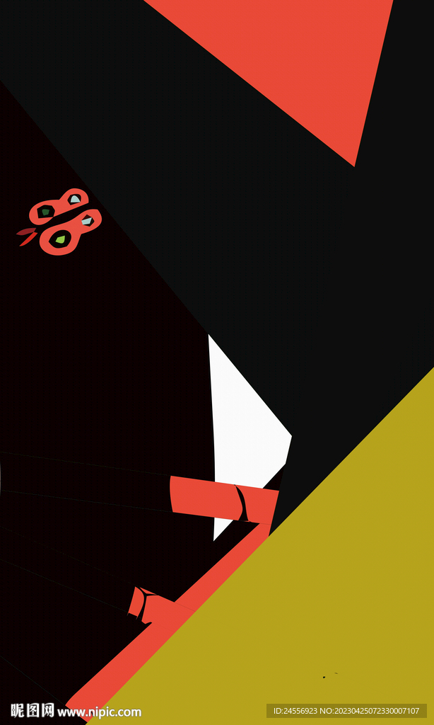 中东色块抽象装饰画