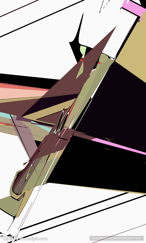 中东色块抽象装饰画