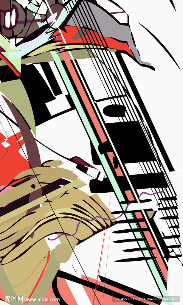 日式抽象装饰画