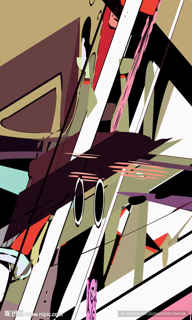 罗马抽象装饰画