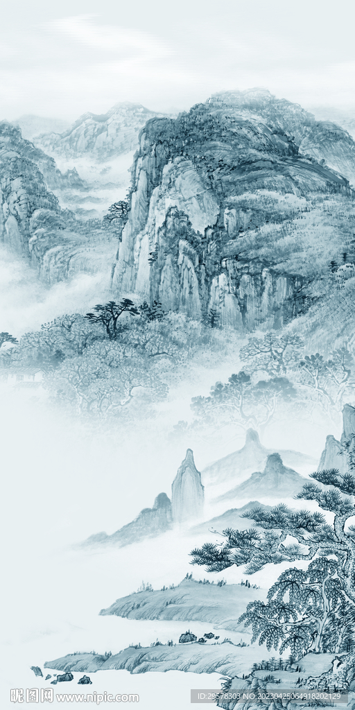 简约 中式人气玄关 TIf分层