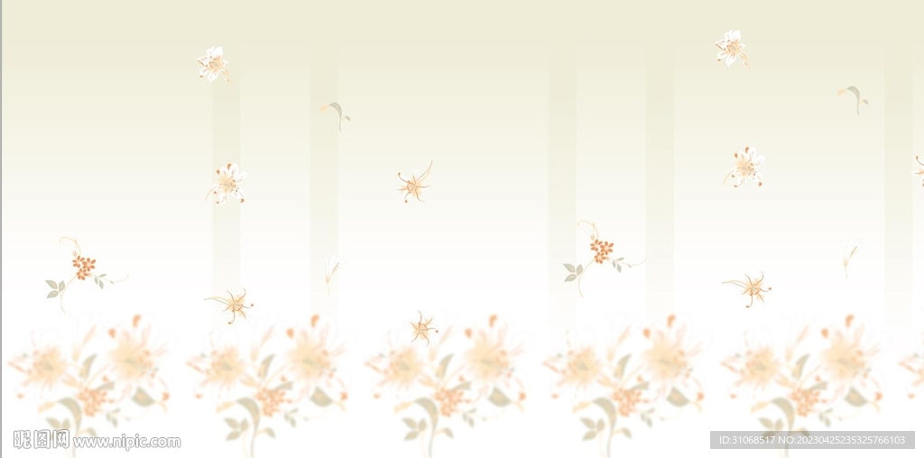 汉服黄色牵牛花