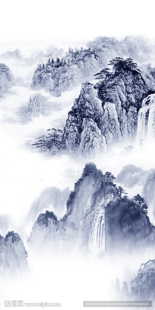 最新 山水中式玄关 tIf分层