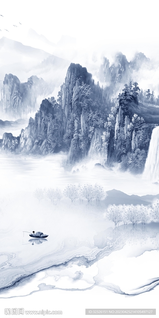 现代 山水中式玄关 tIf分层