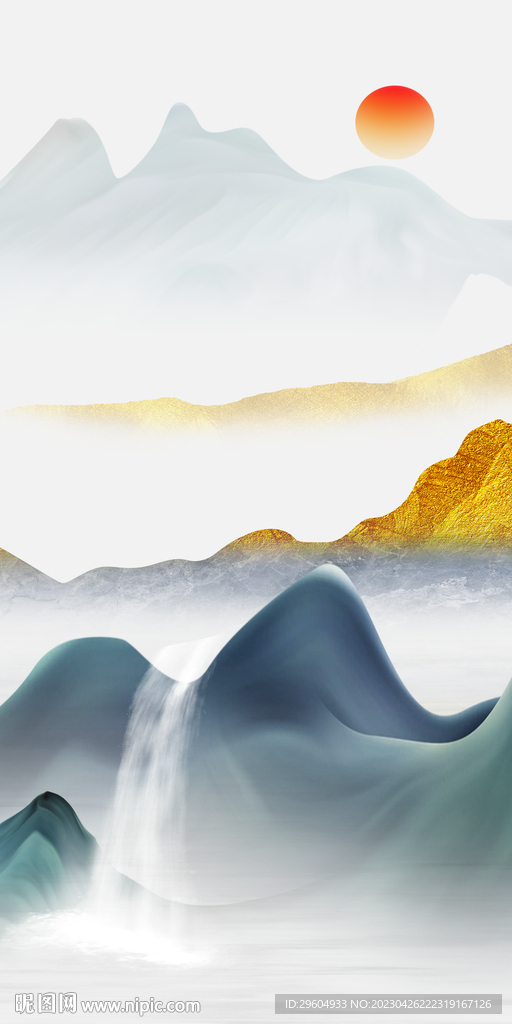 别墅 高清玄关山水 tIf分层