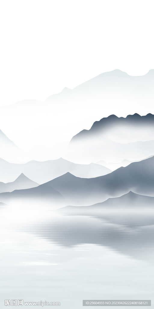 爆款 高清玄关山水 tIf分层