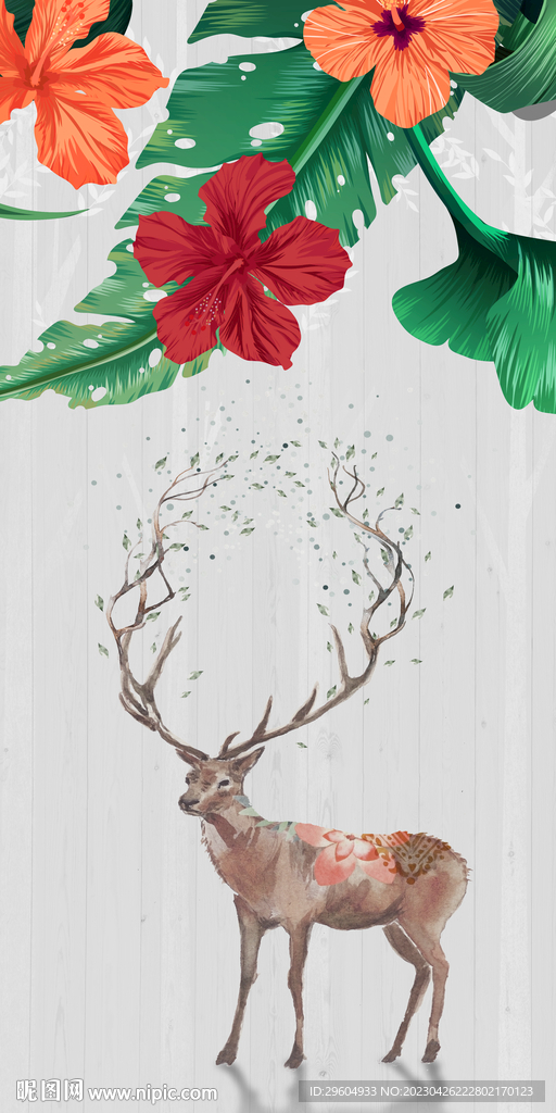 现代 简欧新玄关画 tif分层