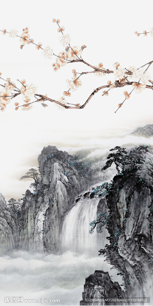 最新 高清玄关山水 tIf分层