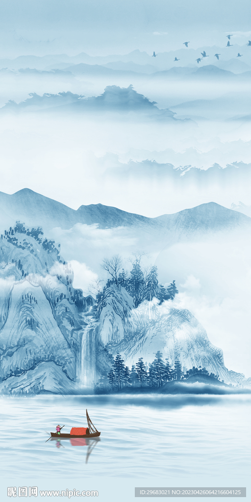 爆款 山水最新玄关 tIF分层