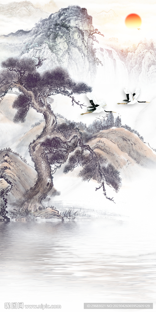 高端 山水最新玄关 tIF分层