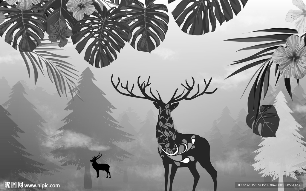 最 新奢华无框画 TIF分层 