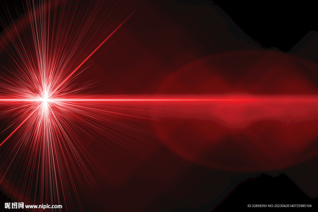 红色激光科技线条背景