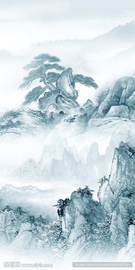 高端 大气玄关框画 TIf分层