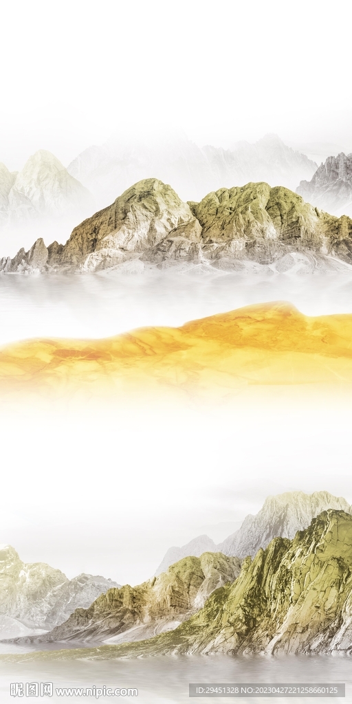 别墅 爆款玄关框画 TIf分层