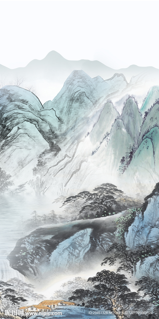 最新 爆款玄关框画 TIf分层