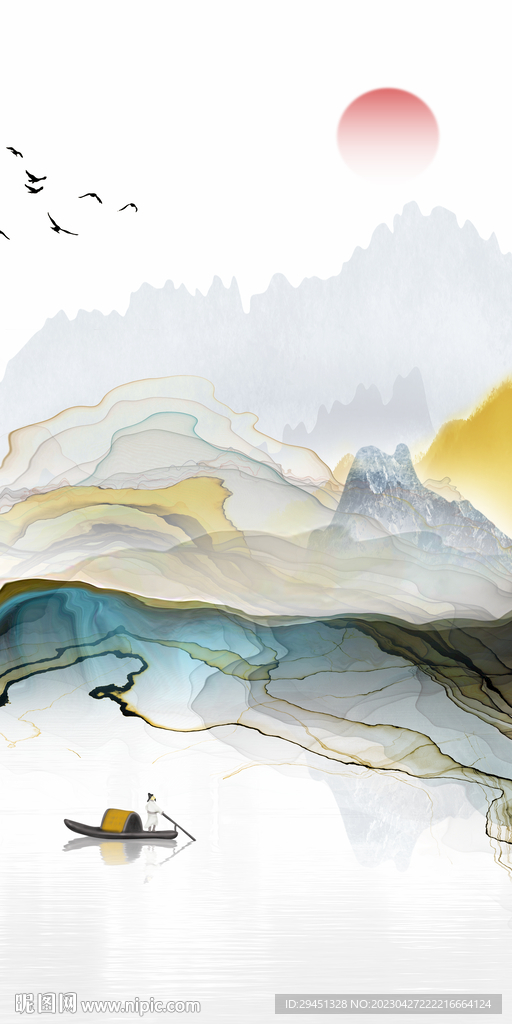 别墅 最新玄关框画 TIf分层