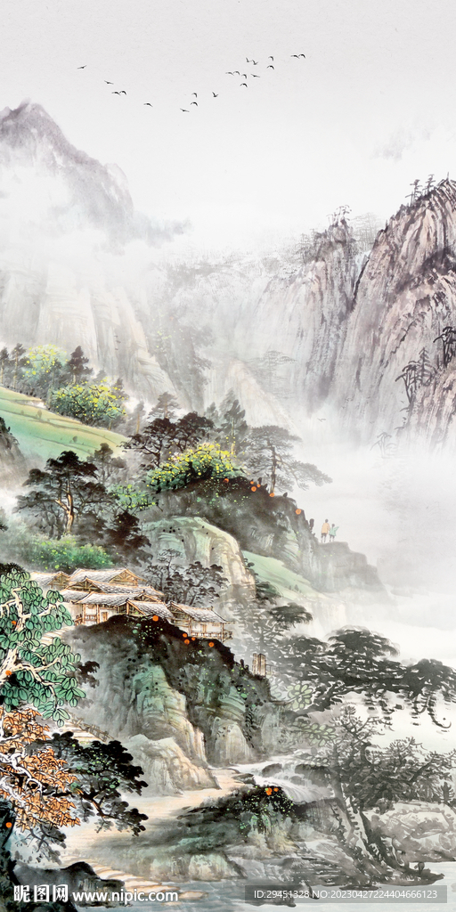 古风 最新玄关框画 TIf分层