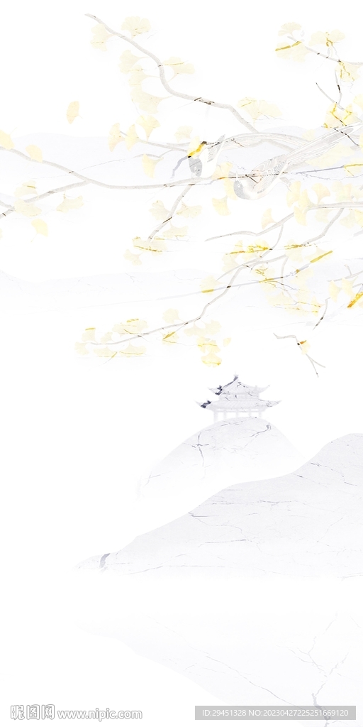 高端 中式新玄关画 TIf分层