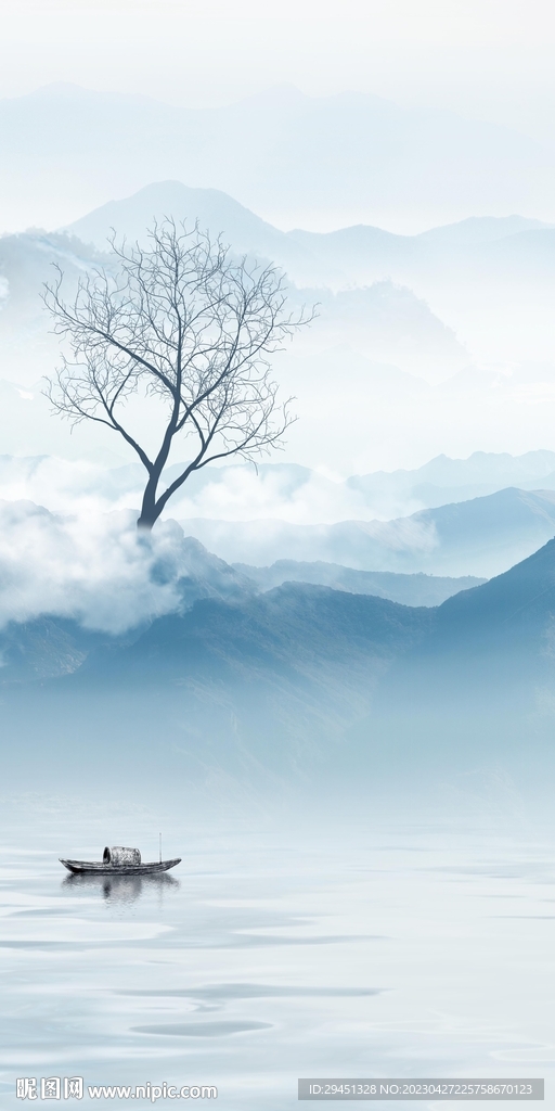 简约 中式新玄关画 TIf分层