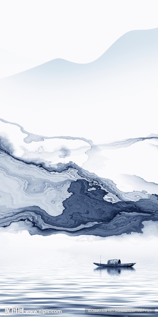 人气 中式新玄关画 TIf分层