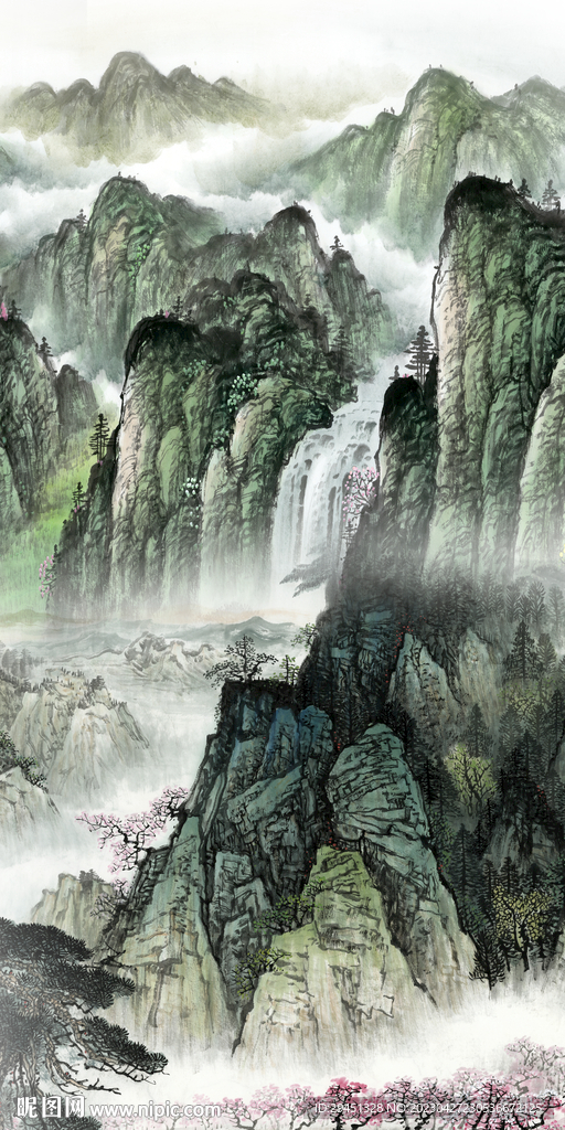 高档 中式新玄关画 TIf分层