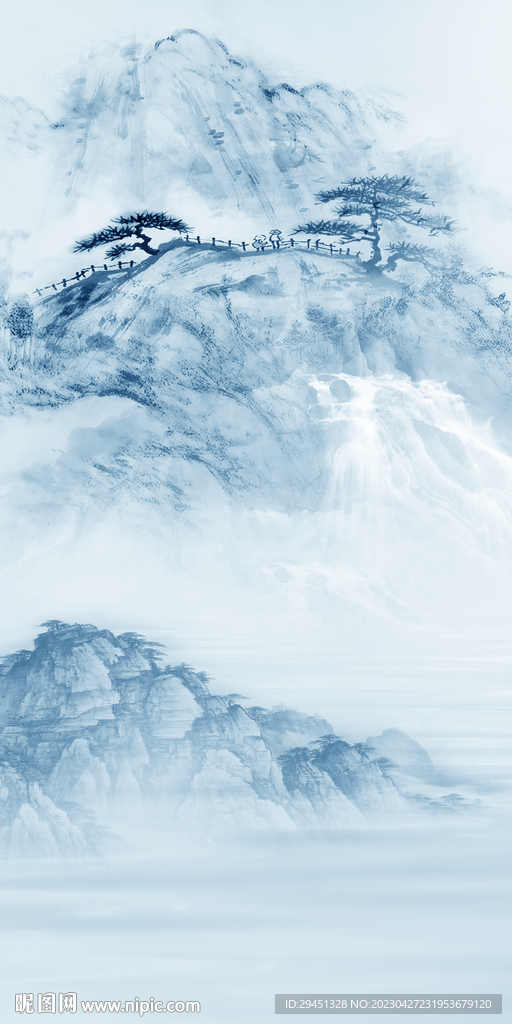 别墅 新高档玄关画 TIf分层