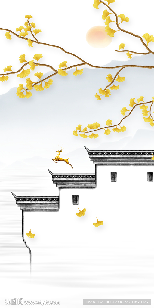 高清 新高档玄关画 TIf分层