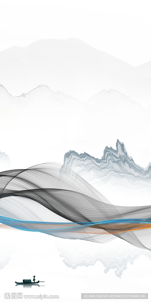 大气 新高档玄关画 TIf分层