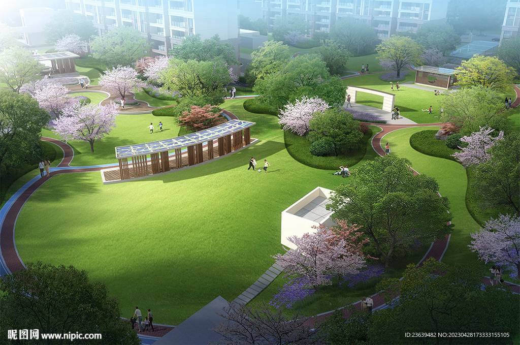 住宅鸟瞰效果图 