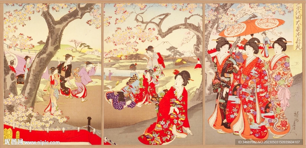 日本歌姬仕女图