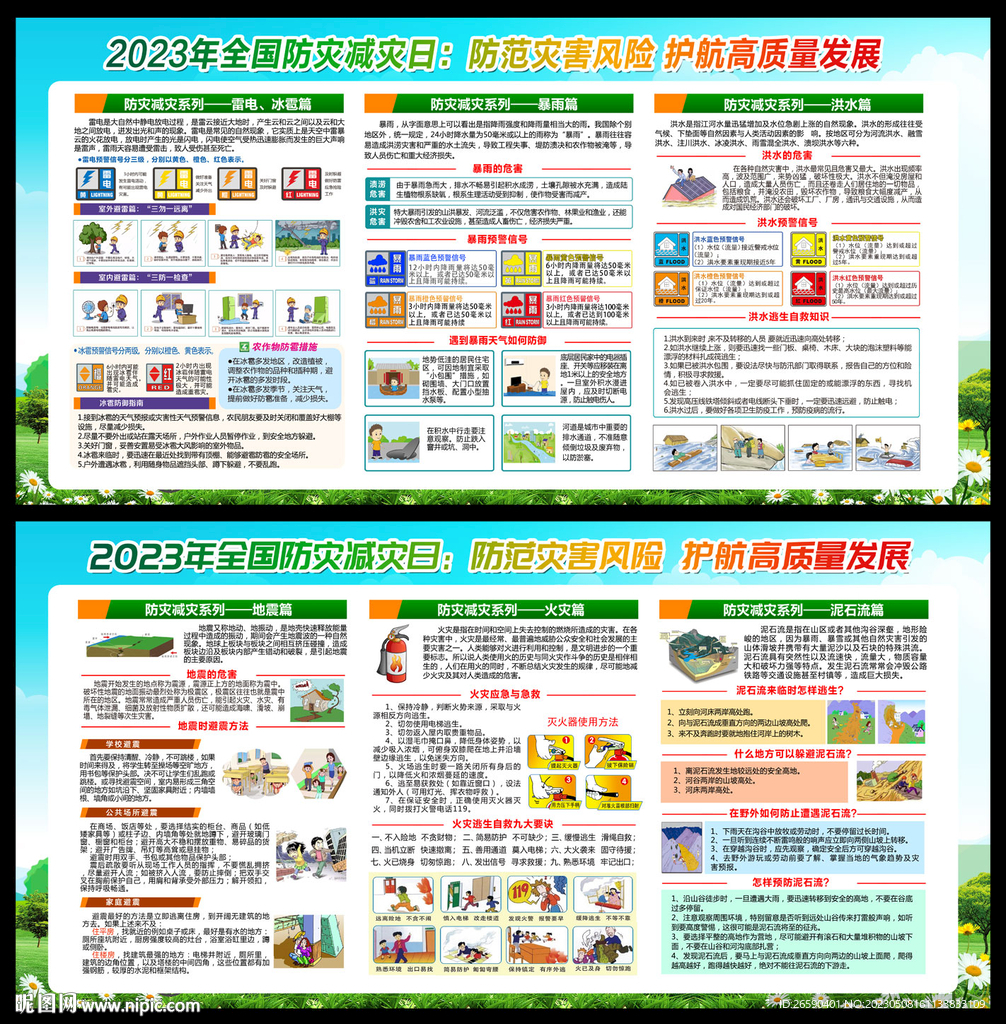 防灾减灾宣传栏