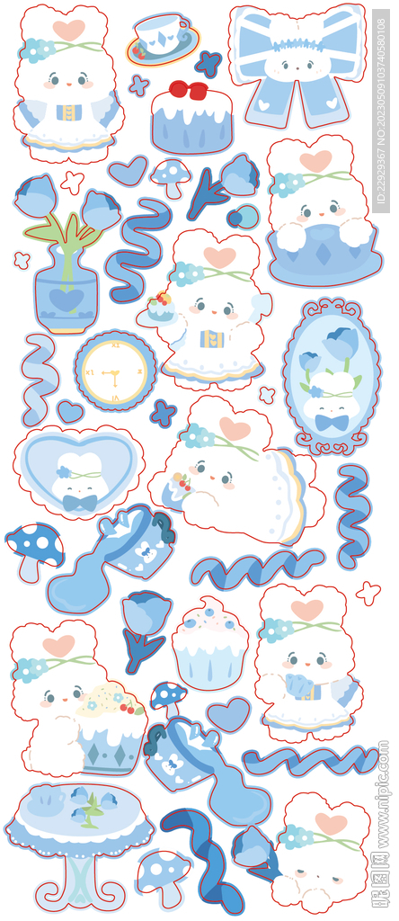 桌子  镜子  卡通蝴蝶结