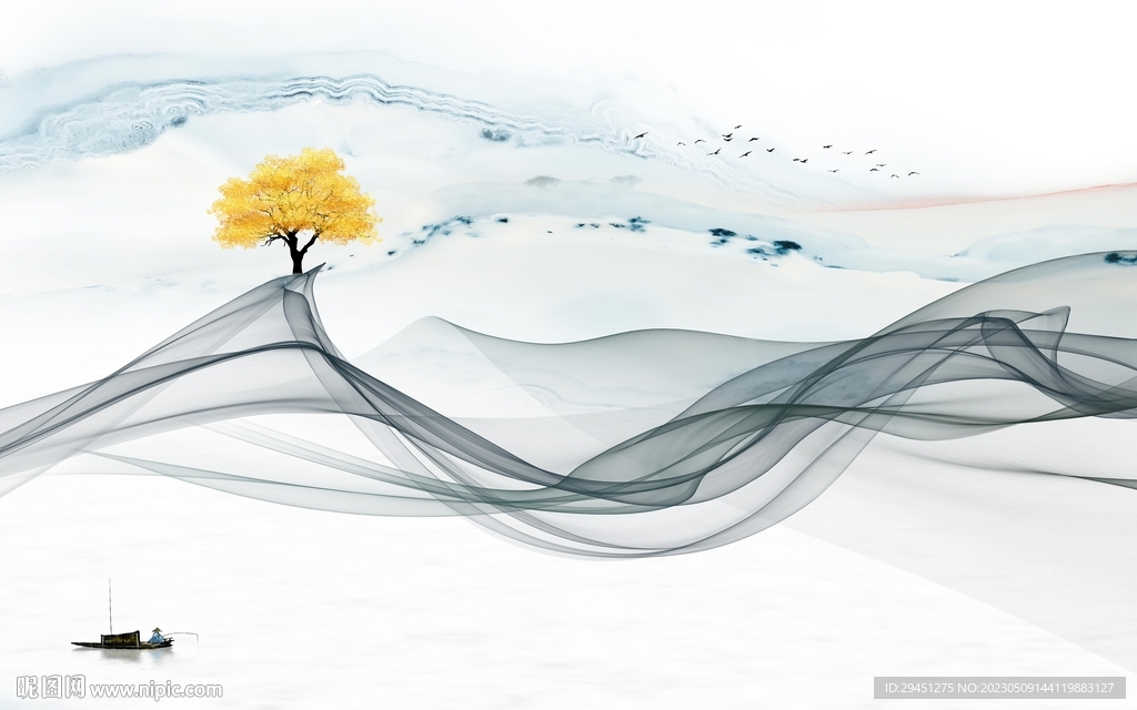 意境 新中式画山水 TiF分层