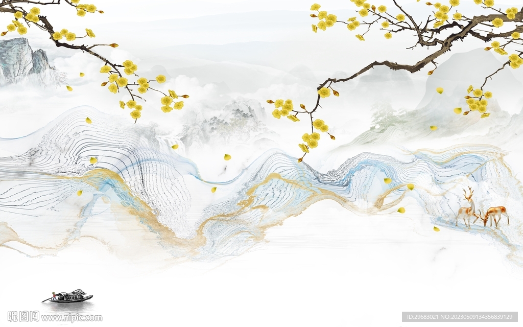 现代 别墅爆款山水 TIF分层