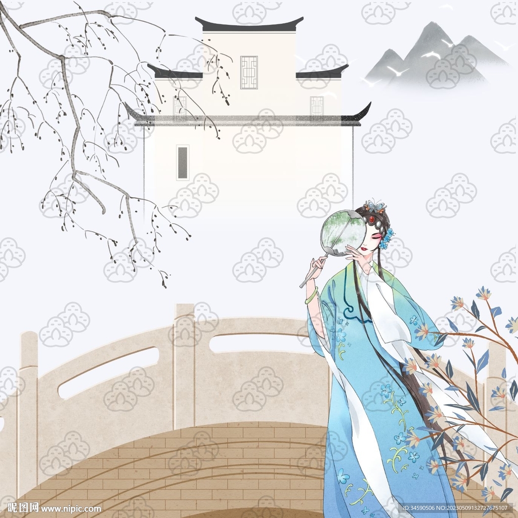 古风戏曲人物海报