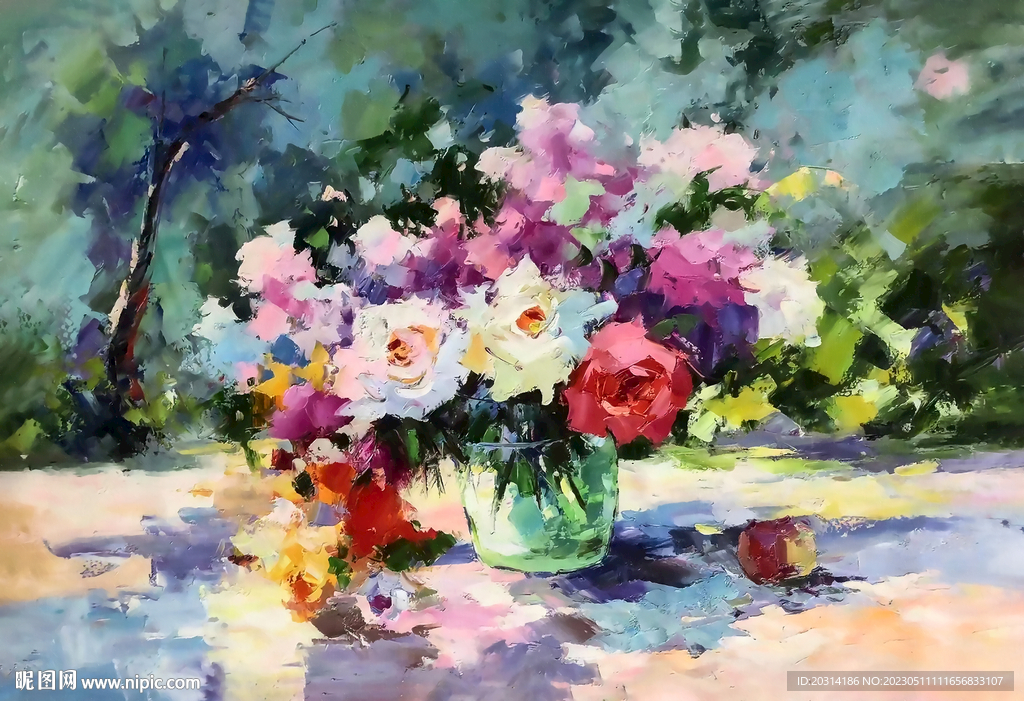 花卉油画静物装饰画