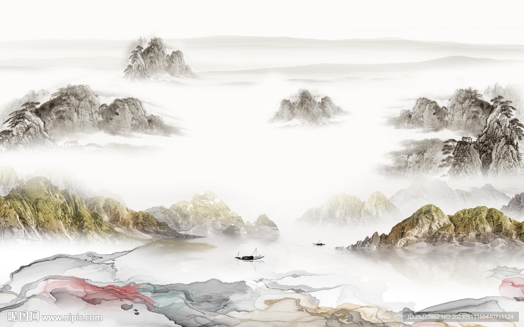 别墅 高雅现代山水 TiF分层