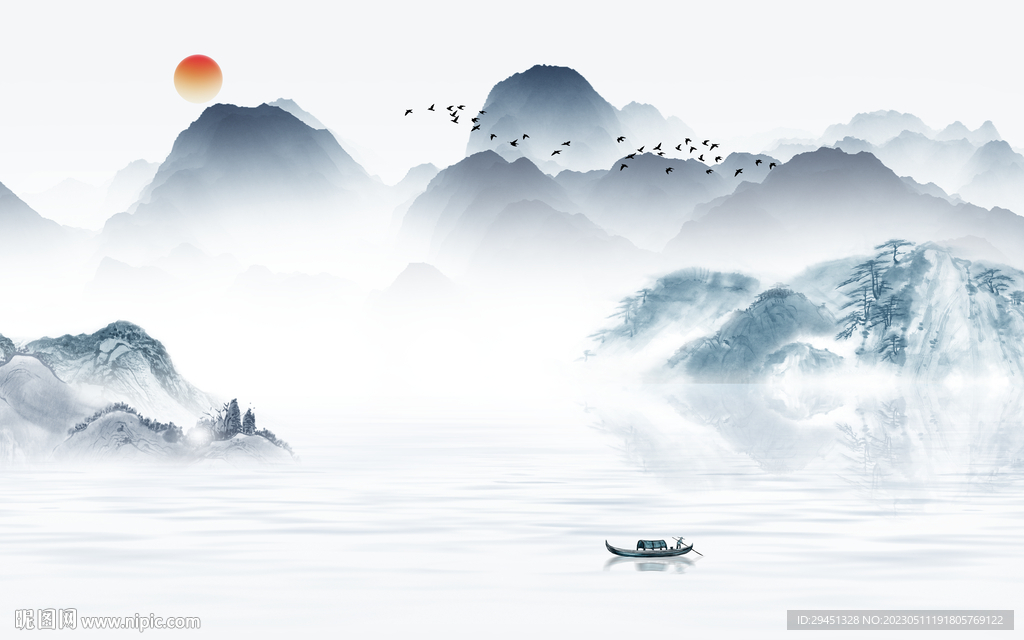 爆款 客厅背景墙画 tif分层