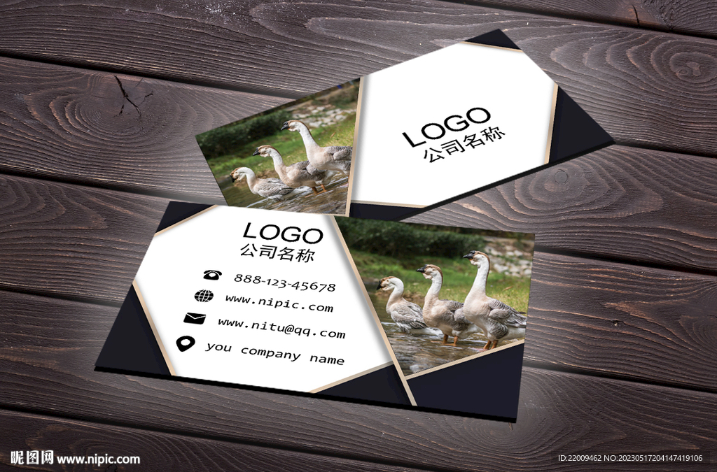 养鹅场名片 鹅肉名片 熟肉名片