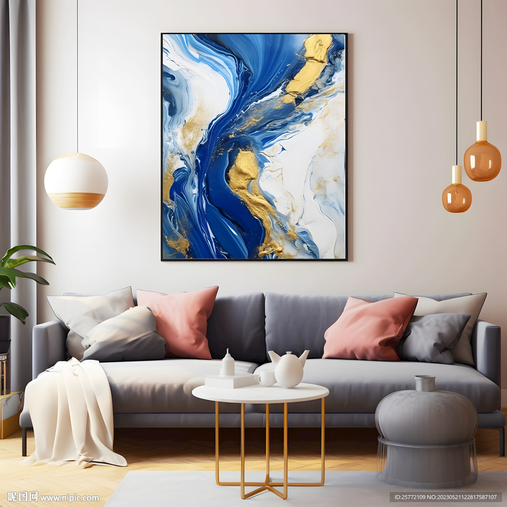 卡通装饰画样机