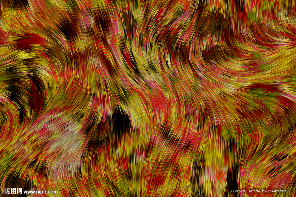 彩色线条数码印花