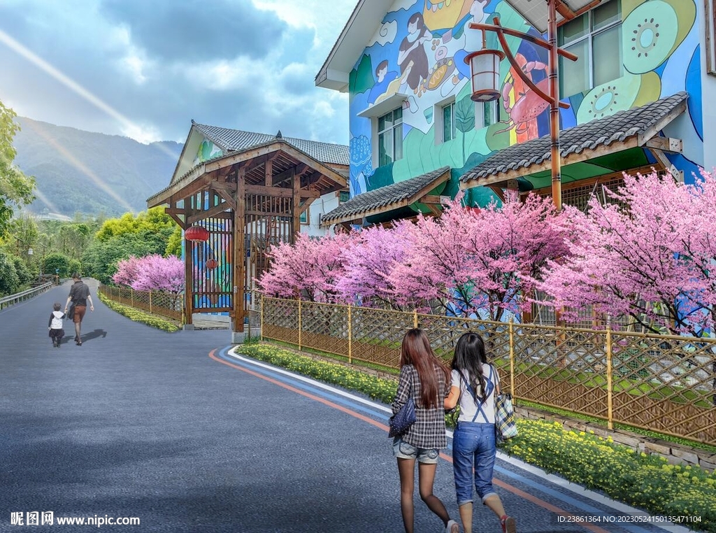 入口节点 竹篱笆 花乔 