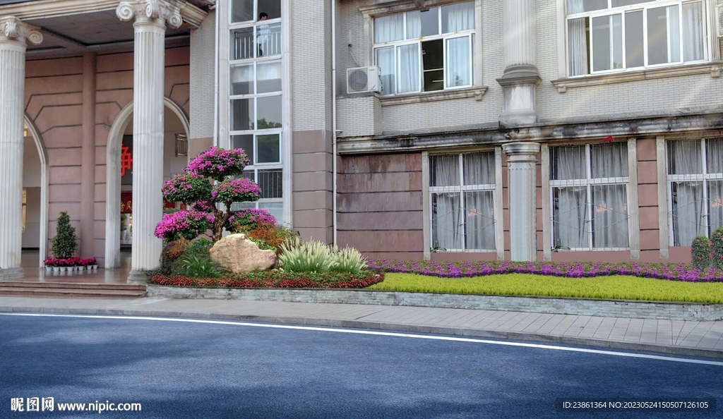 入口组团绿化 建筑边绿化